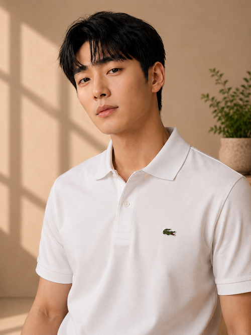 LA Coste White Polo T-Shirt