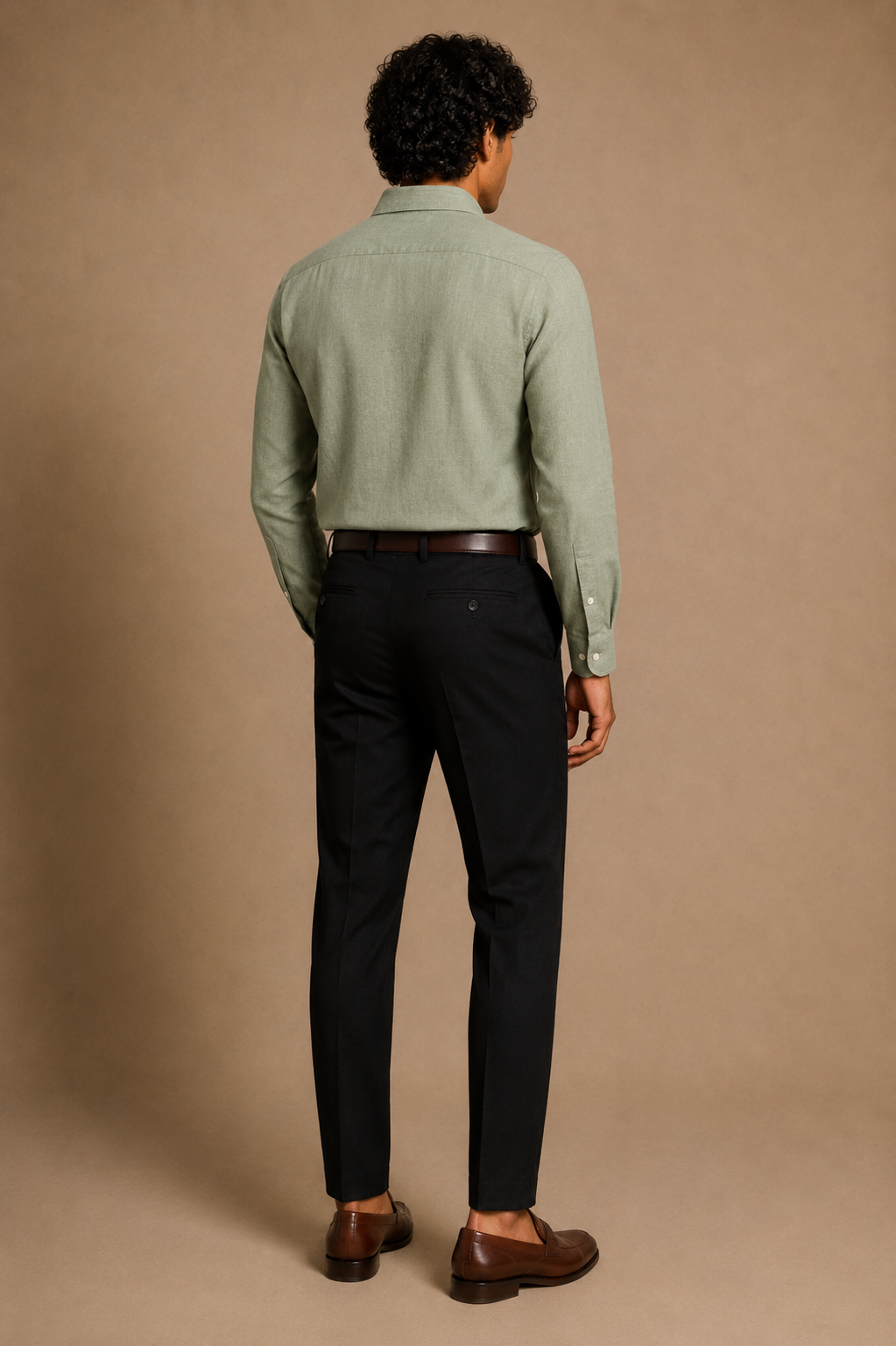RL Polo Linen Blend Sage Grey Shirt