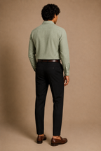 RL Polo Linen Blend Sage Grey Shirt