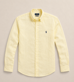 RL Custom Fit Linen Shirt Yellow