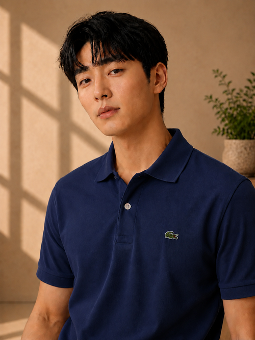 LA Coste Ink Blue Polo T-Shirt