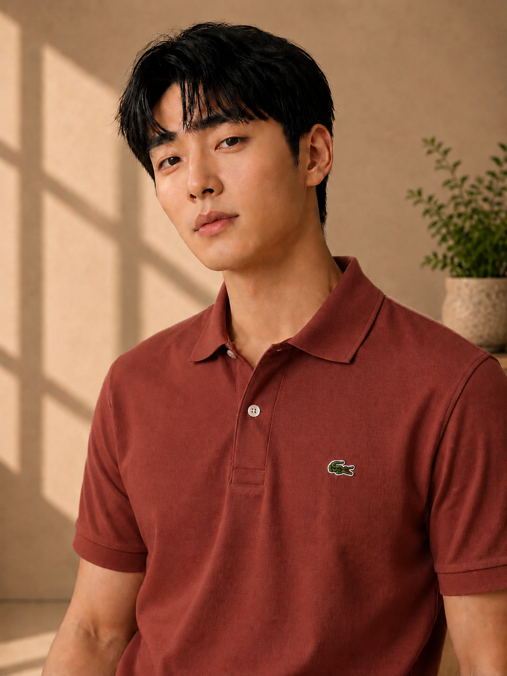 LA Coste Rust Brown Polo T-Shirt