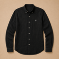 RL Custom Fit Linen Shirt Black