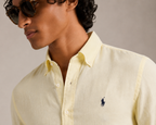 RL Custom Fit Linen Shirt Yellow