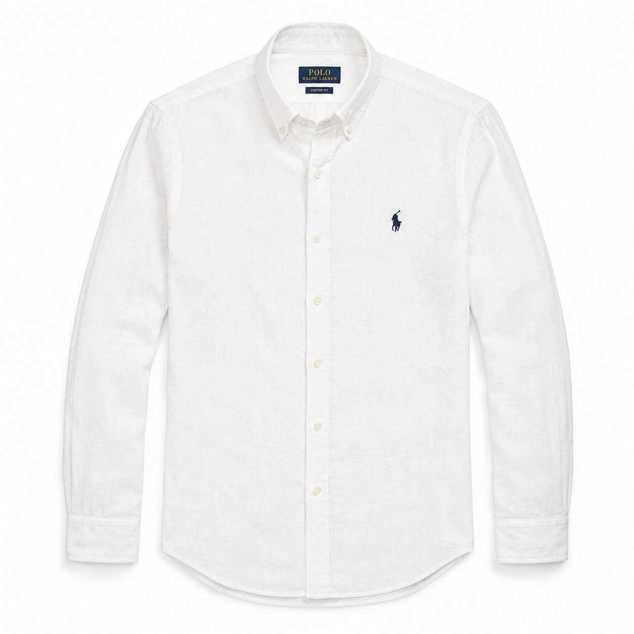 RL Polo Linen Blend Crisp Ivory Shirt