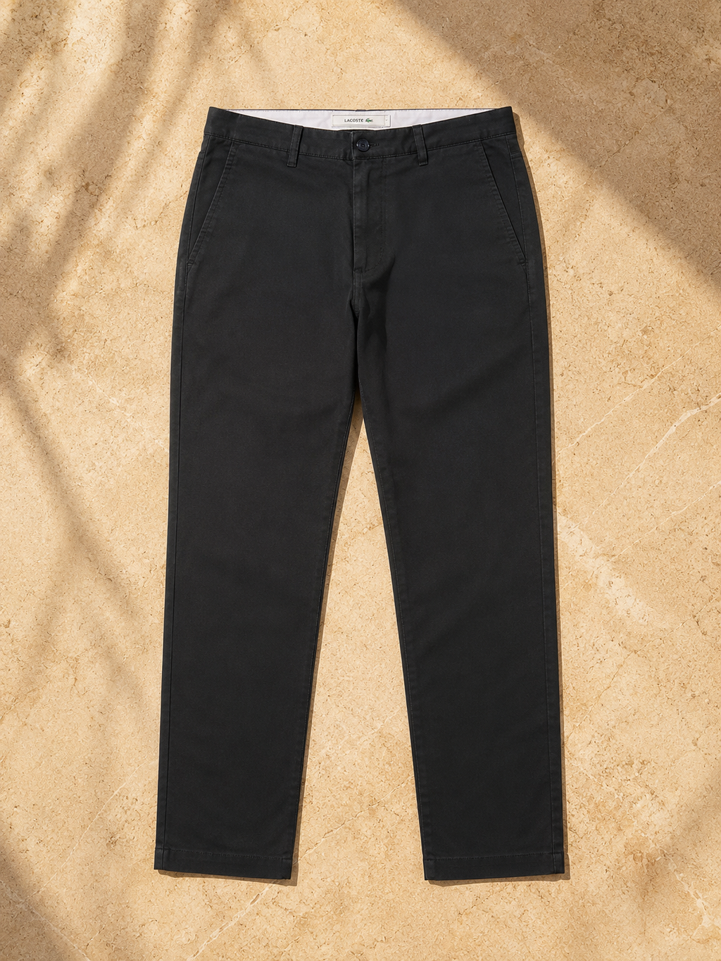 La Coste Slim Fit Stretch Cotton Onyx Black Chino Pants