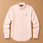 RL Custom Fit Linen Shirt Pink