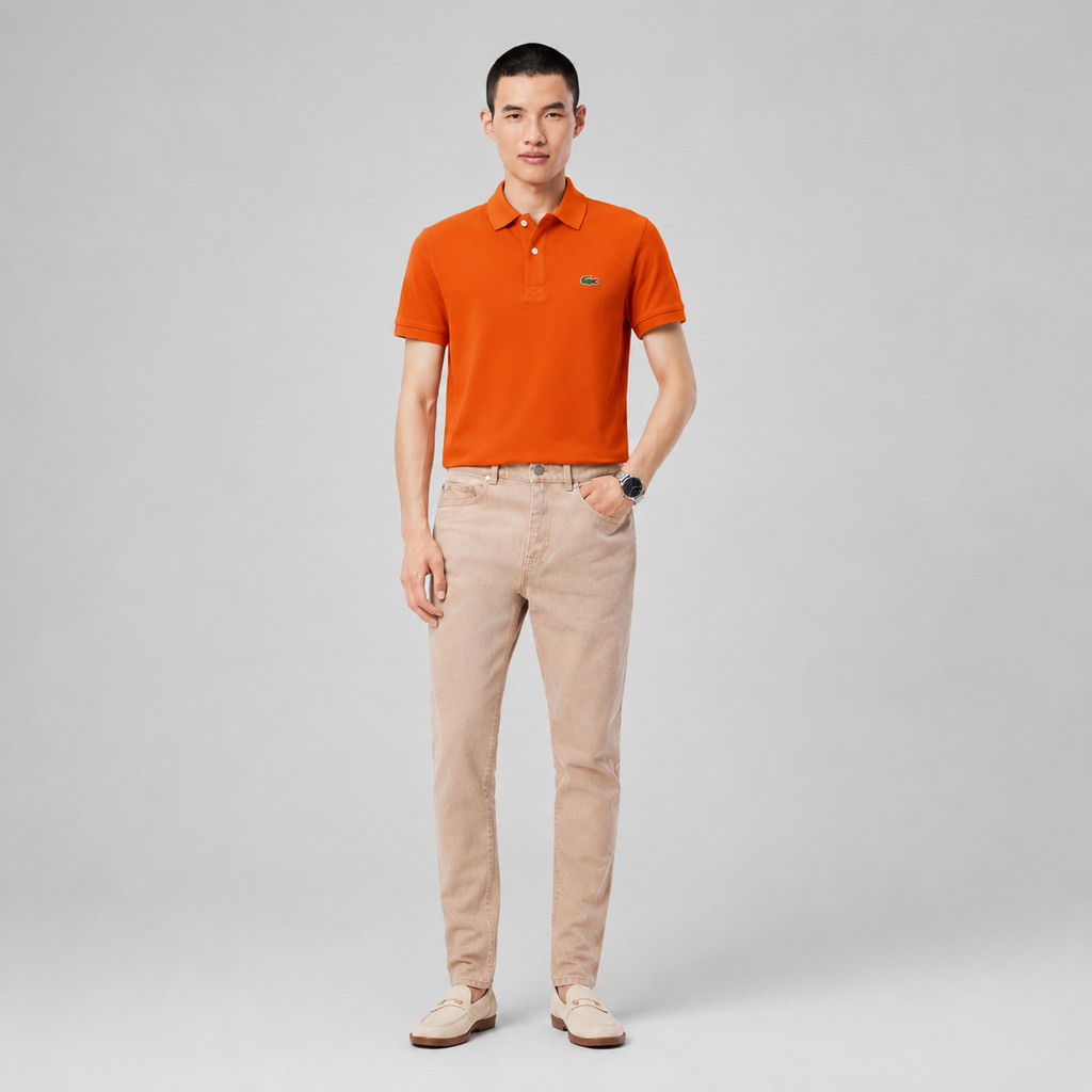 LA Coste Sunset Orange Polo T-Shirt