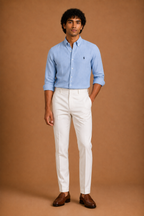 RL Polo Linen Blend Sky Blue Shirt