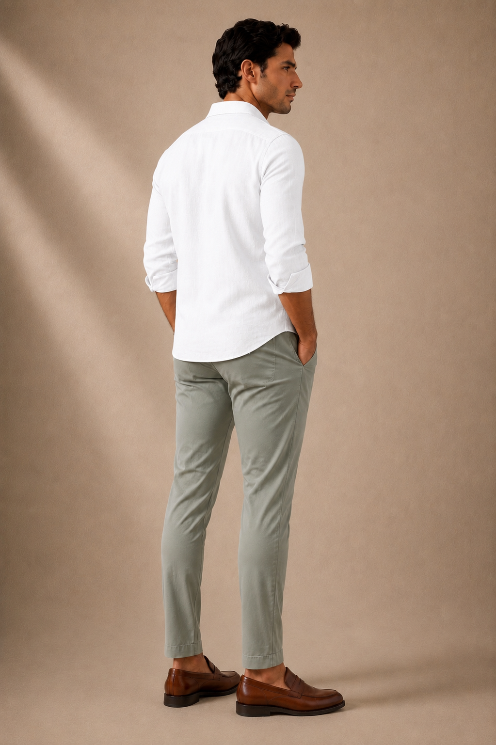 RL Polo Stretch Slim Fit Chino Trouser Stone Sage