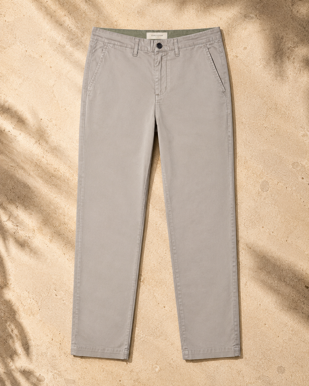 La Coste Slim Fit Stretch Cotton Ivory Stone Chino Pants