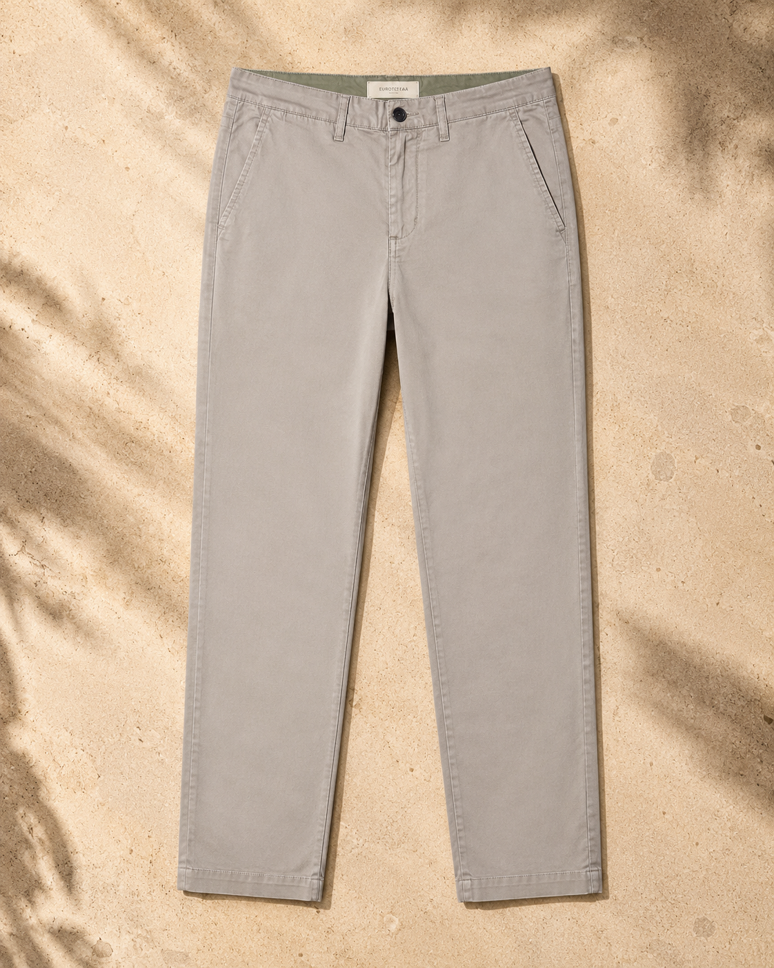 La Coste Slim Fit Stretch Cotton Ivory Stone Chino Pants