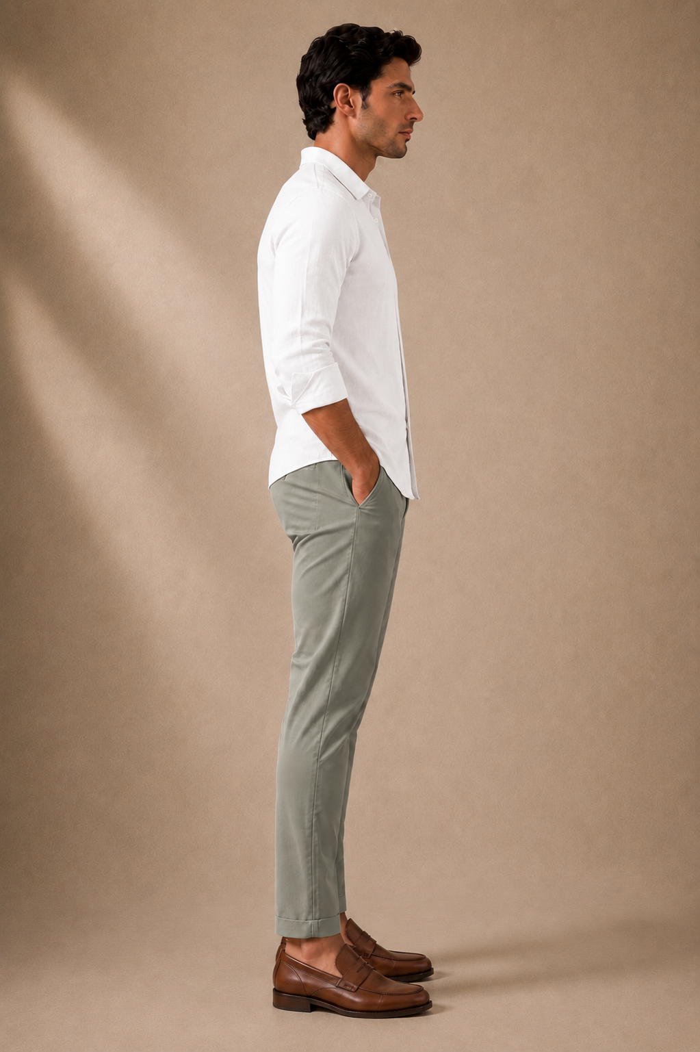 RL Polo Stretch Slim Fit Chino Trouser Stone Sage