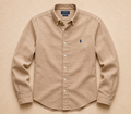 RL Custom Fit Linen Shirt Beige