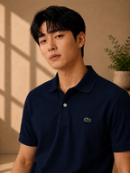 LA Coste Ink Blue Polo T-Shirt