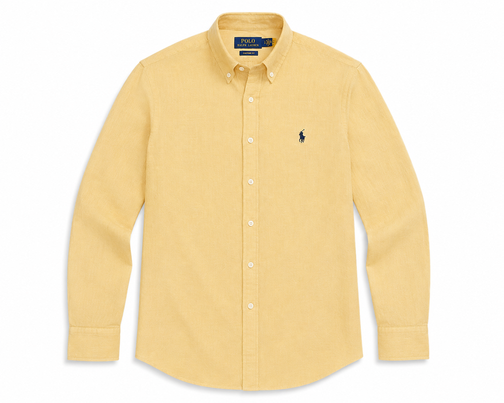 RL Polo Linen Blend Warm Oatmeal Shirt