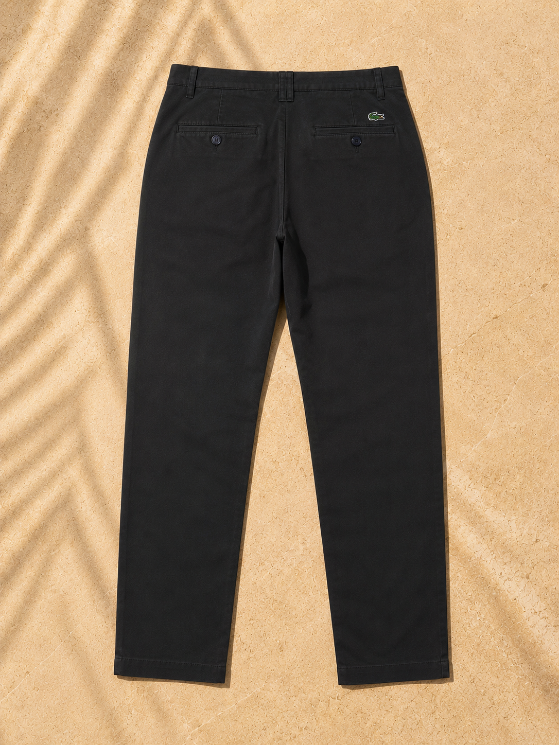 La Coste Slim Fit Stretch Cotton Onyx Black Chino Pants