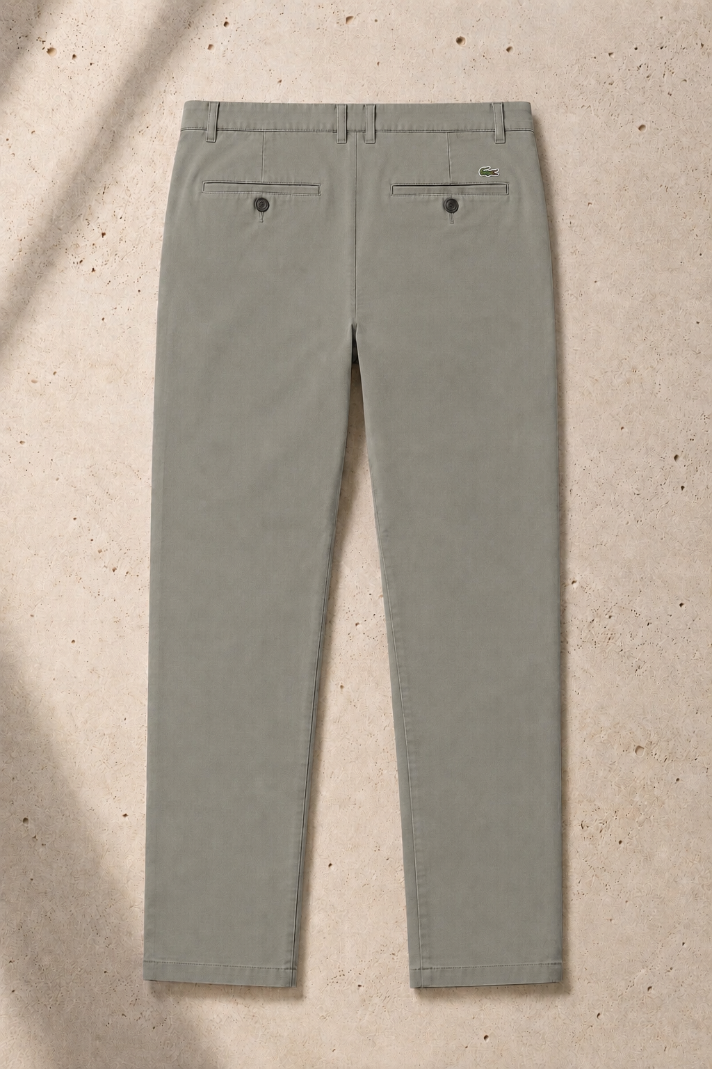La Coste Slim Fit Stretch Cotton Steel Mist Chino Pants