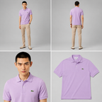 LA Coste Lilac Bloom Polo T-Shirt
