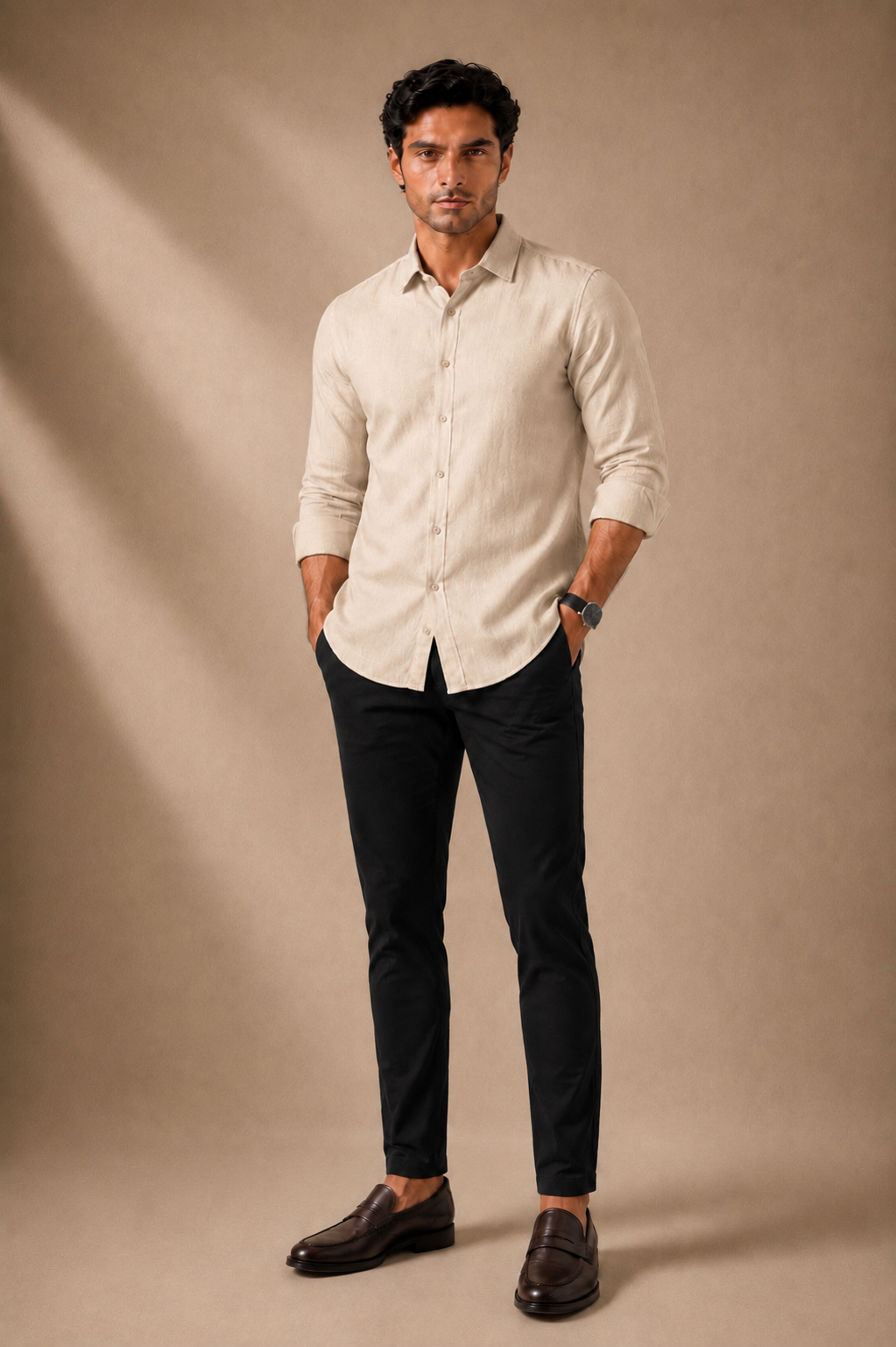 RL Polo Stretch Slim Fit Chino Trouser Midnight Black