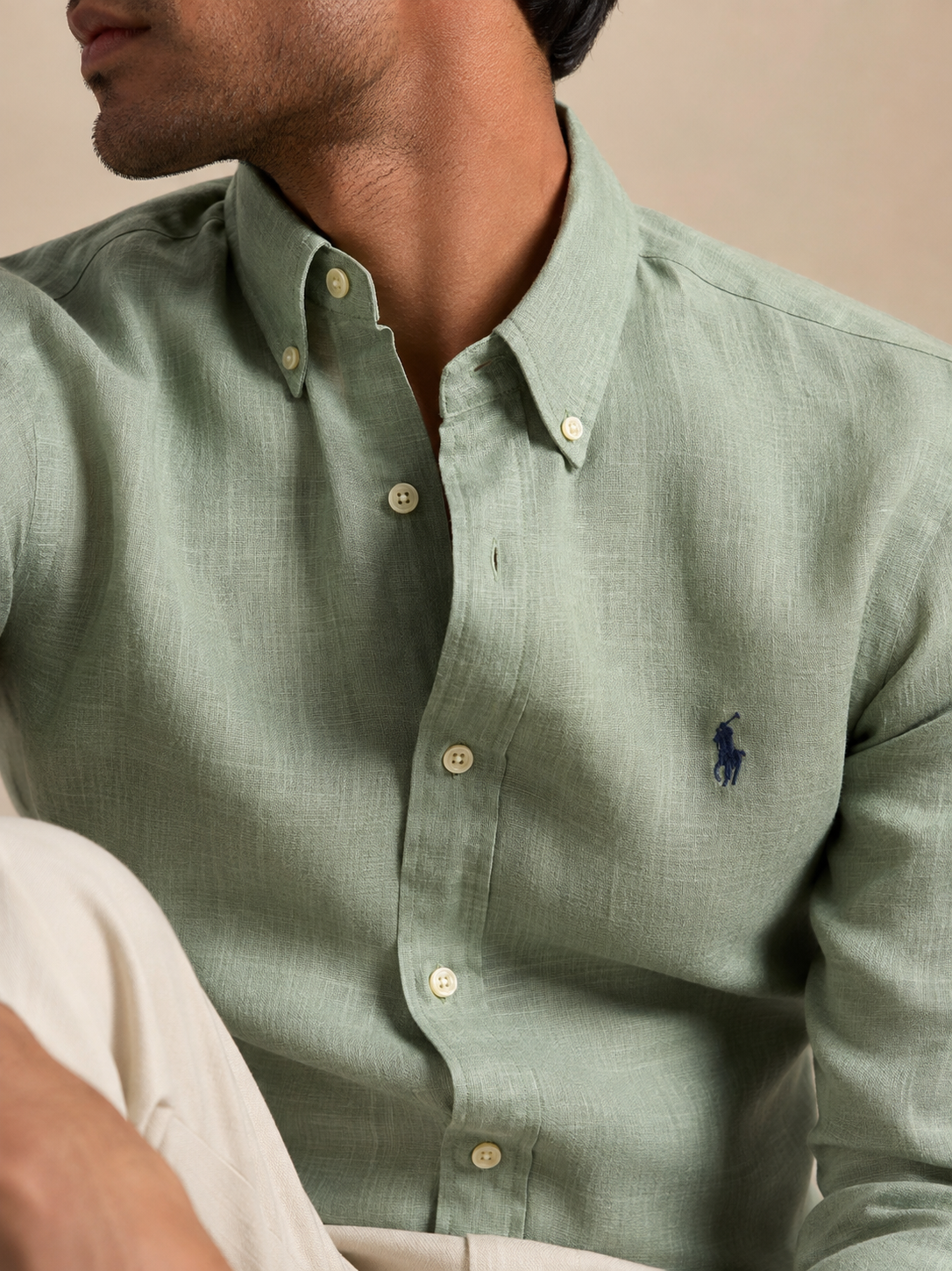 RL Polo Linen Blend Pista Shirt