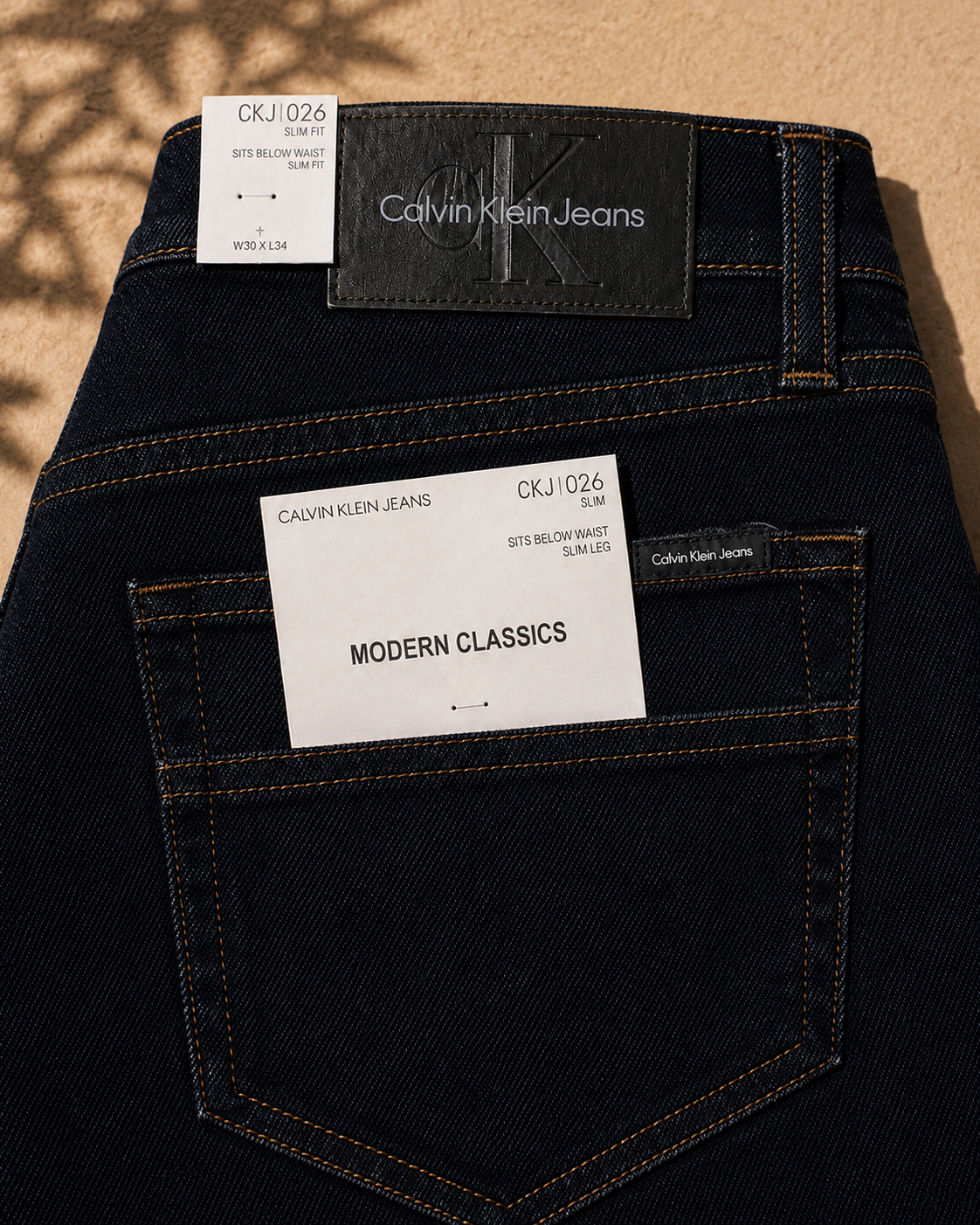 C_K Orignial Raw Wash Navy Jeans