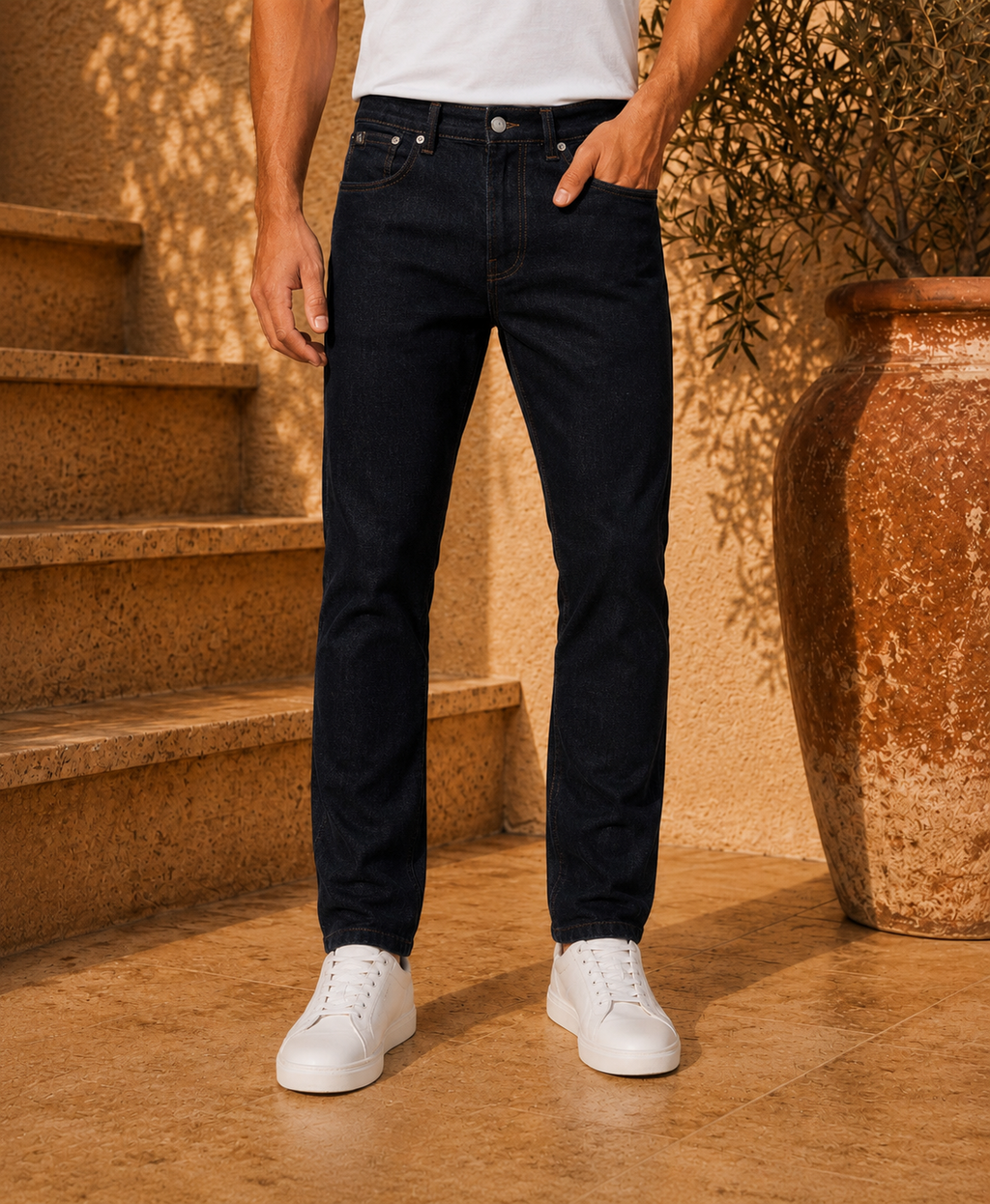 C_K Orignial Raw Wash Navy Jeans