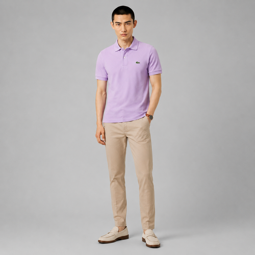 LA Coste Lilac Bloom Polo T-Shirt