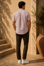 RL Polo Dusty Blush Pink Linen Shirt