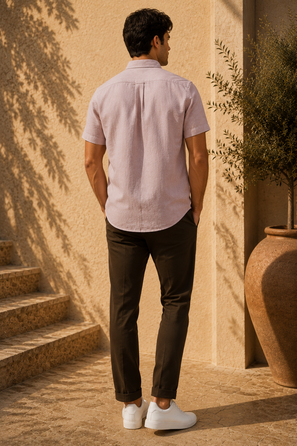 RL Polo Dusty Blush Pink Linen Shirt
