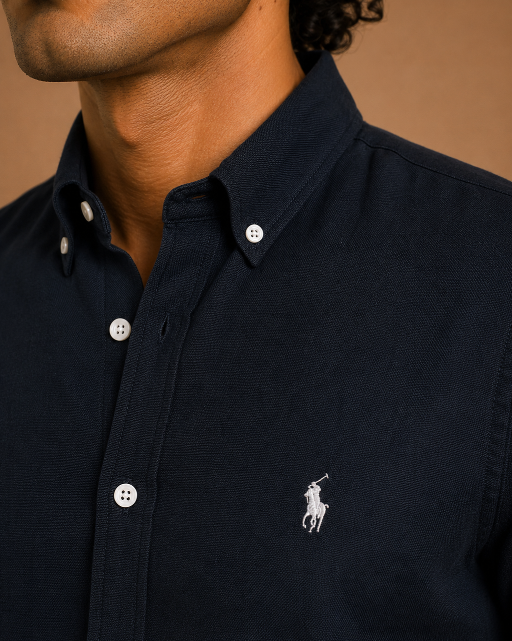 RL Polo Linen Blend Midnight Navy Shirt
