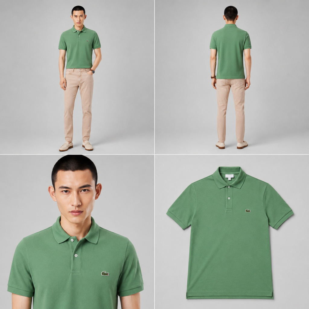 LA Coste Sage Olive Polo T-Shirt