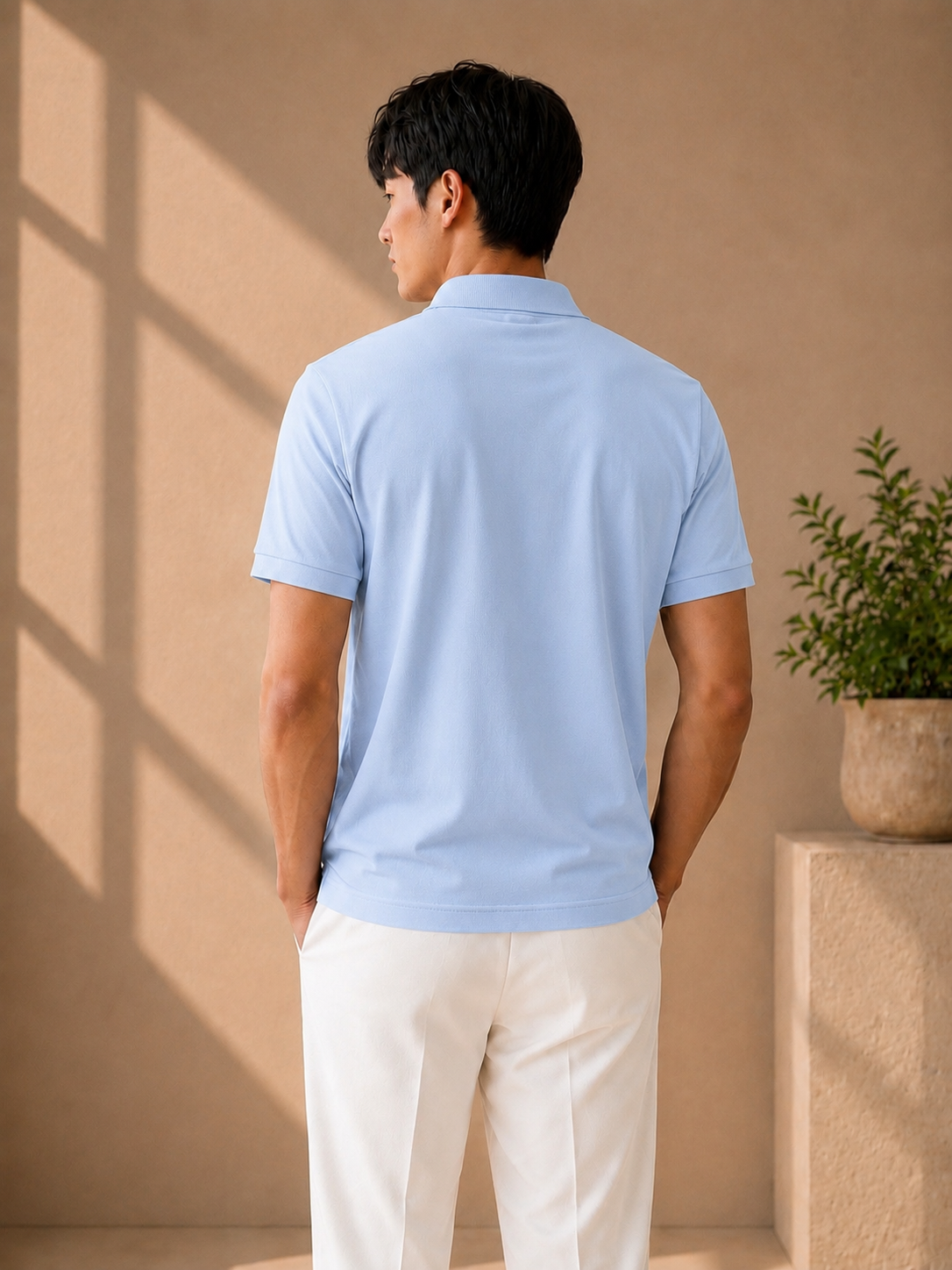 LA Coste Powder Blue Polo T-Shirt