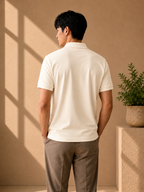 LA Coste Ecru Polo T-Shirt