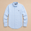 RL Custom Fit Linen Shirt Sky Blue