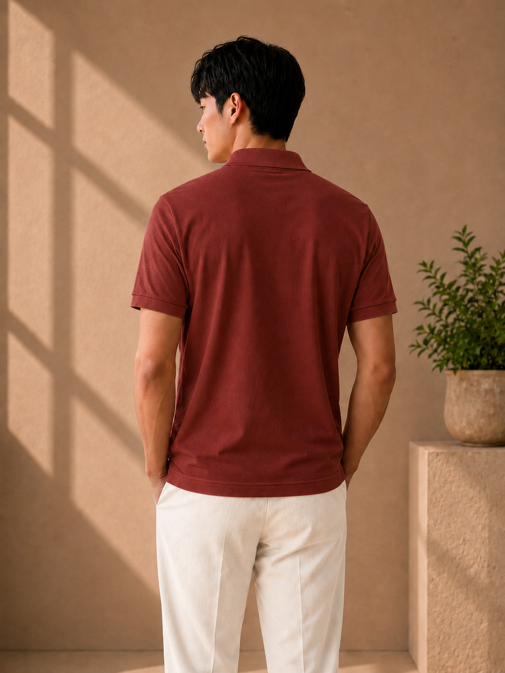 LA Coste Rust Brown Polo T-Shirt