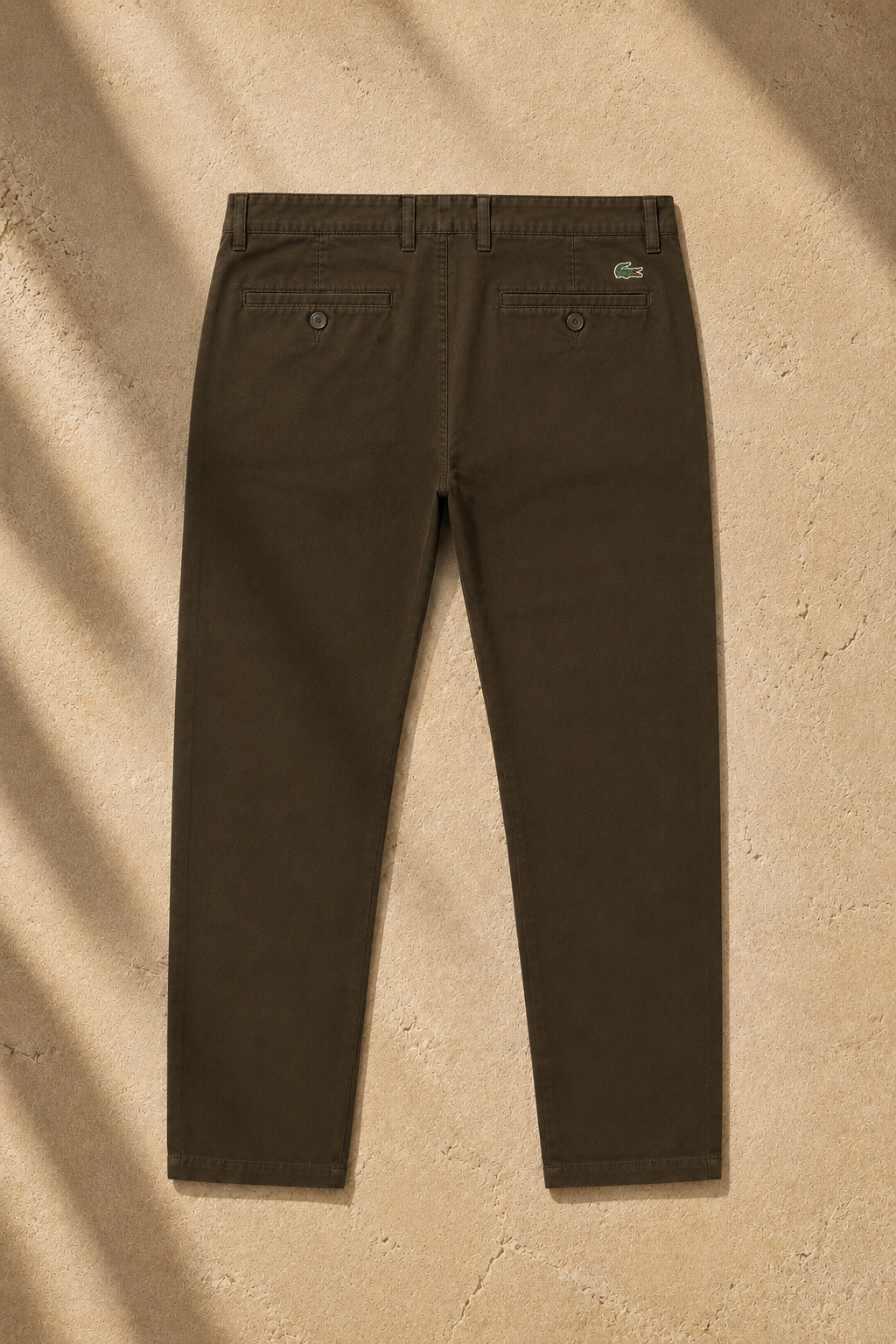 La Coste Slim Fit Stretch Cotton Mocha Earth Chino Pants