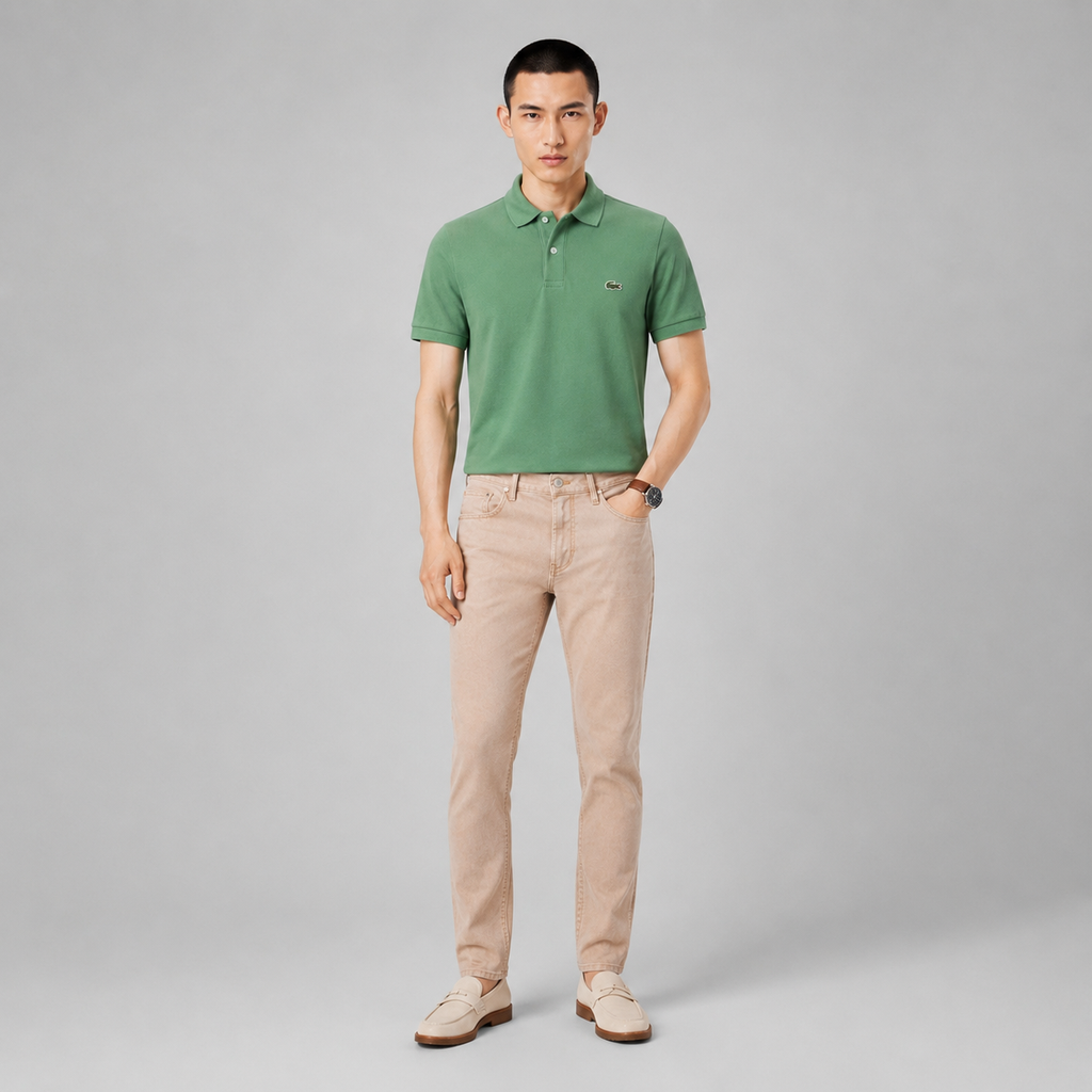 LA Coste Sage Olive Polo T-Shirt