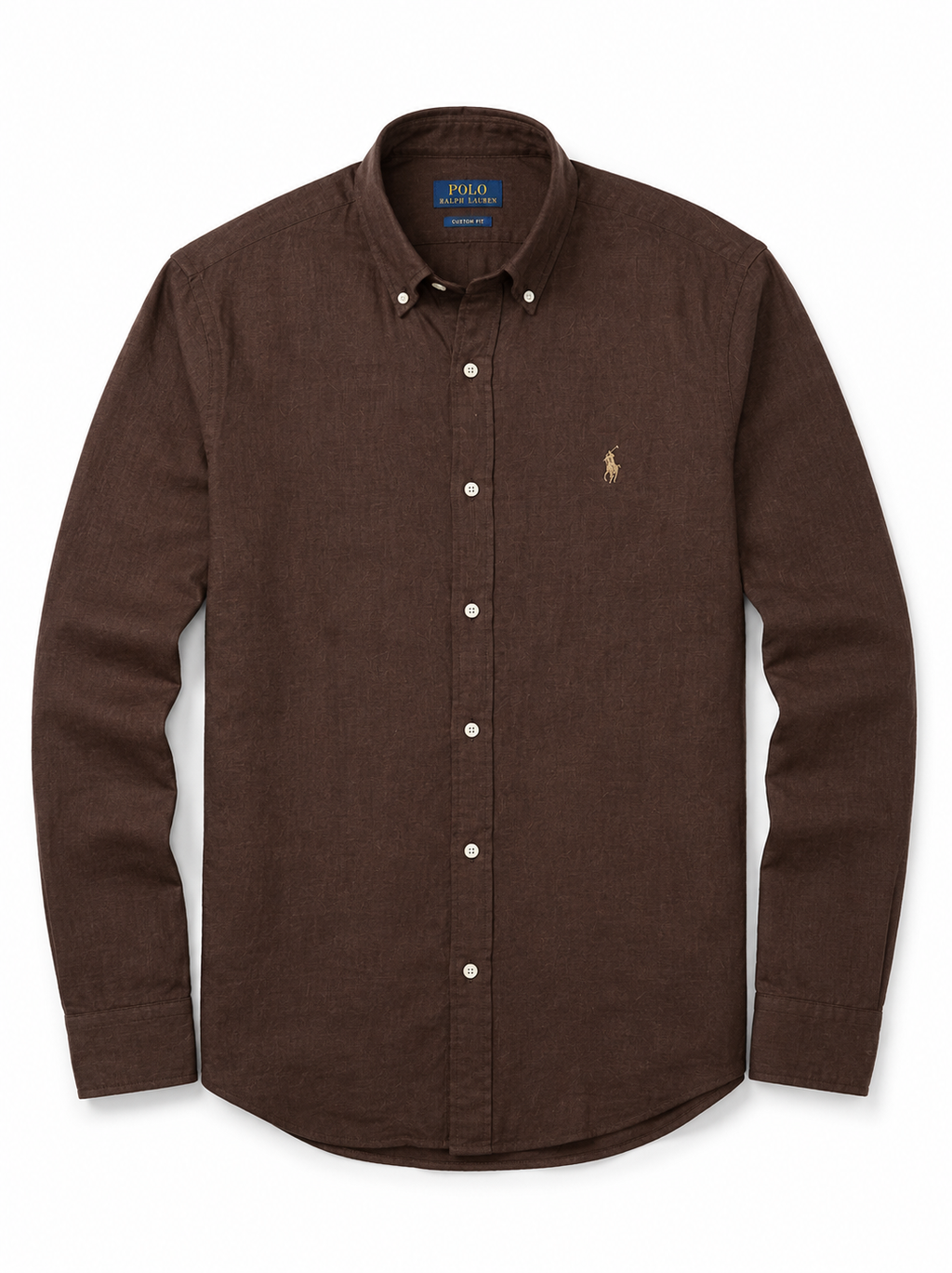 RL Polo Linen Blend Brown Shirt