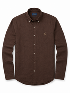 RL Polo Linen Blend Brown Shirt