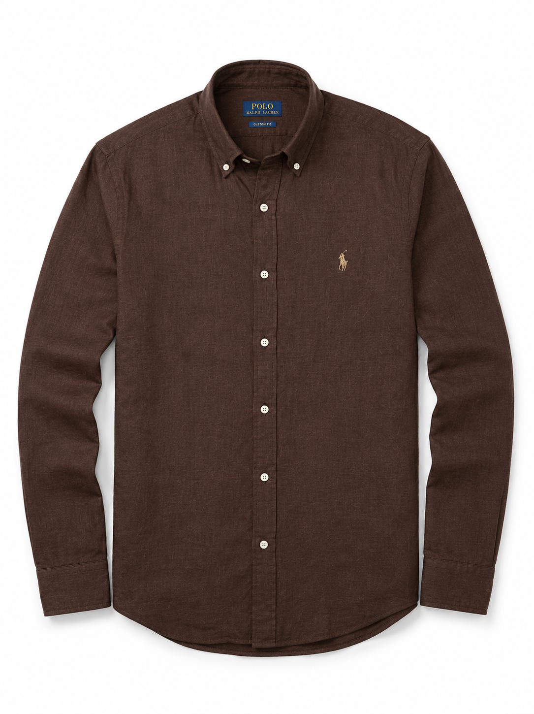RL Polo Linen Blend Brown Shirt