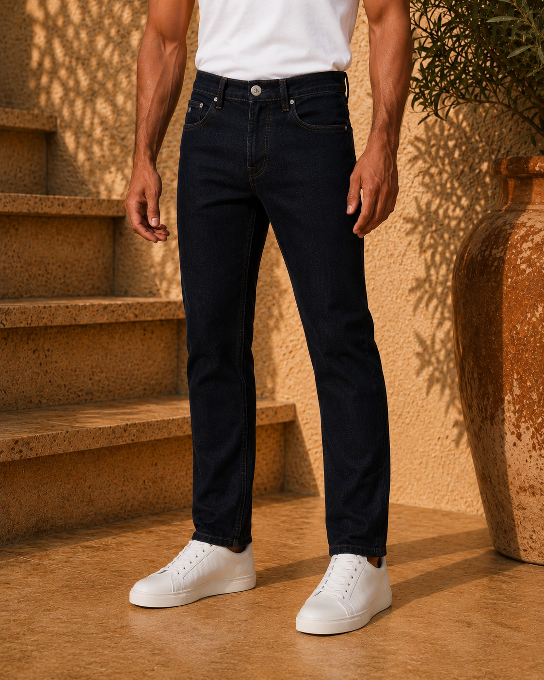 C_K Orignial Raw Wash Navy Jeans