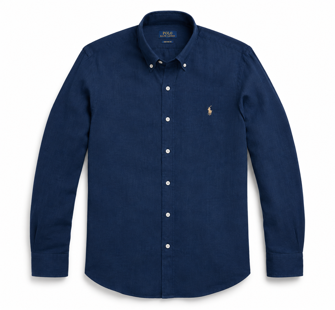 RL Polo Linen Blend Royal Blue Shirt