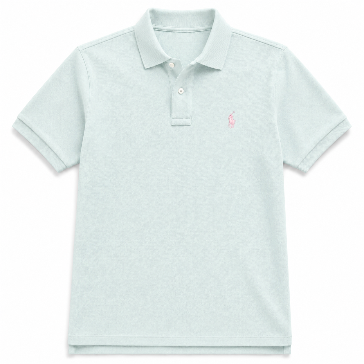 The Iconic Custom Slim Fit Mesh Ice Mint Polo