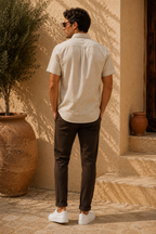 RL Polo Oat Meal Beige Linen Shirt