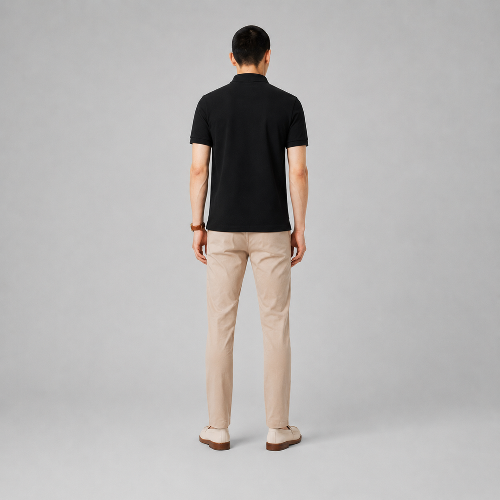 LA Coste Midnight Black Polo T-Shirt