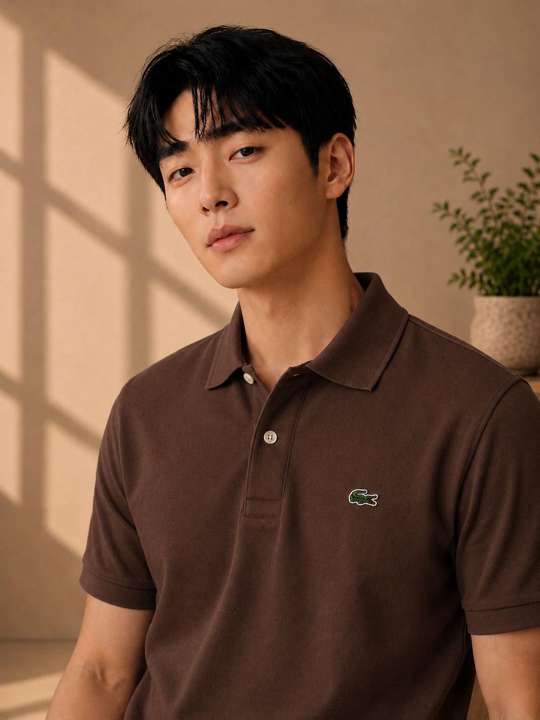 LA Coste Deep Cocoa Polo T-Shirt