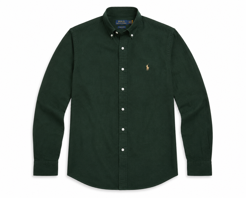 RL Polo Linen Blend Forest Green Shirt