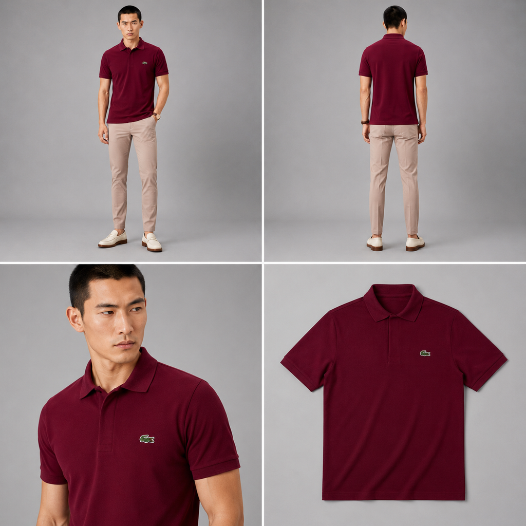 LA Coste Wine Red Polo T-Shirt
