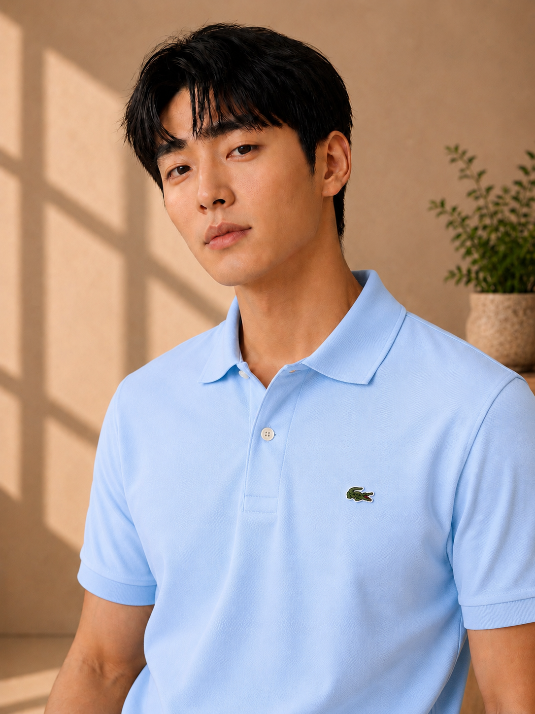 LA Coste Powder Blue Polo T-Shirt